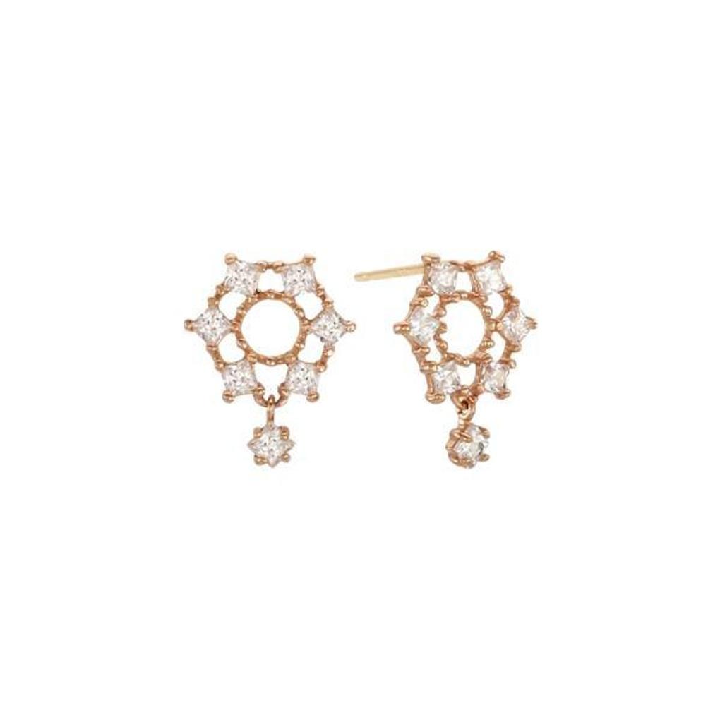 LLOYD Hexagonal Cubic 14K GOLD Gold Earrings LPSJ2006G