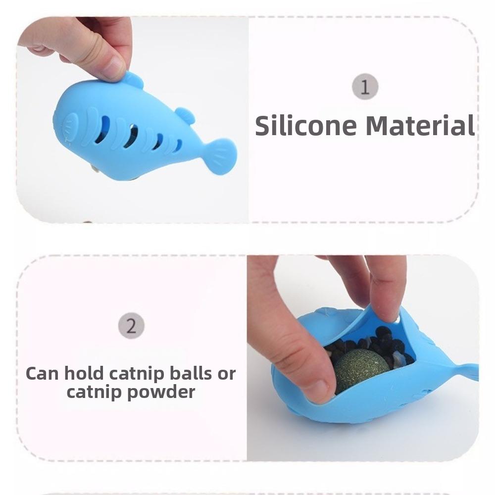 Bite Resistant Cat Chew Toy Silicone Pet Snack Dispenser Cute Cat Food Dispenser Treat Dispenser