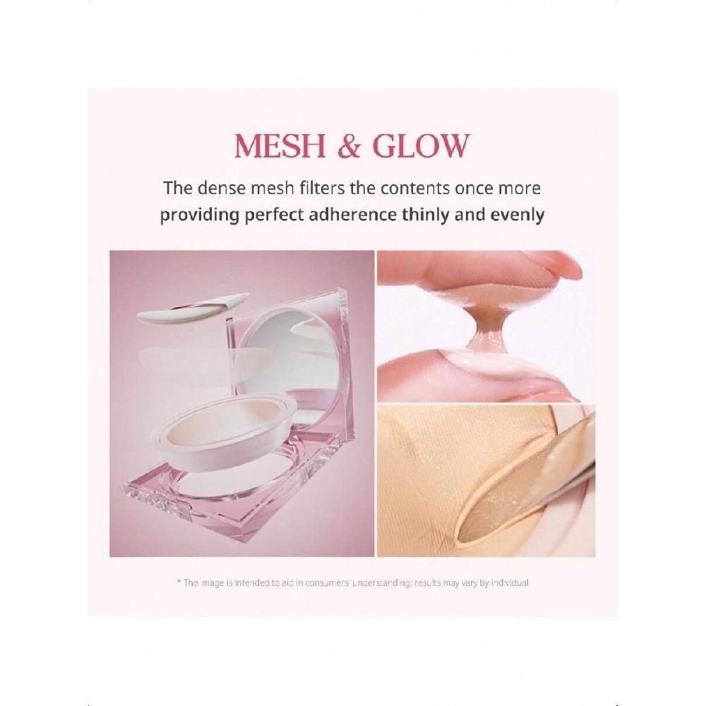 Clio Kill Cover Mesh Glow Cushion Foundation 15g+15g wkład szklana cera, długotrwały, lekki, możliwość budowania krycia, makijaż cery z blaskiem