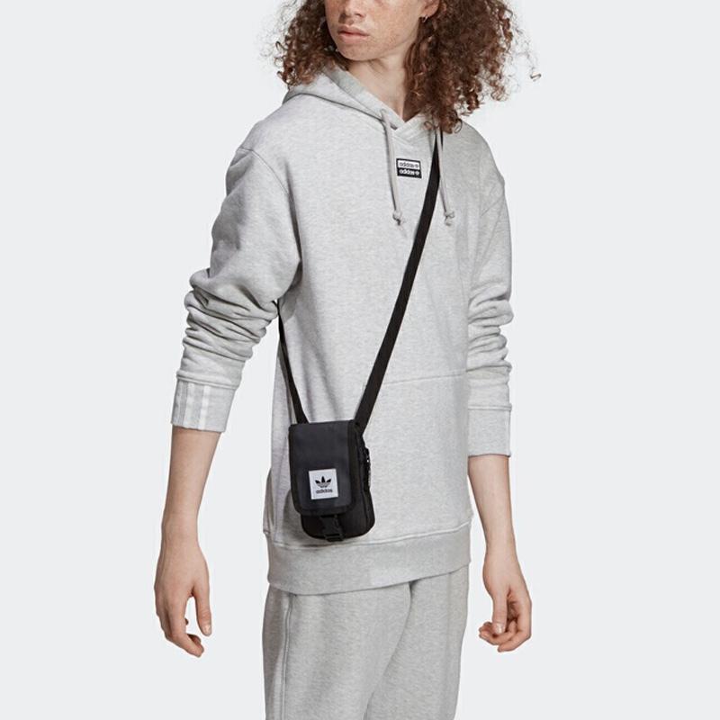 Adidas Originals Casual Solid Color Hoodie Men Hoodies Gray EJ7423