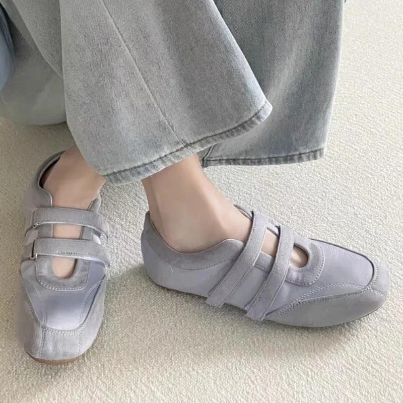 Flats Women Casual Sneakers Shoes Marie Janes Ballet Woman Sandals 2025 New Summer Loafers Elegant Dress Trend Zapatos De Mujer