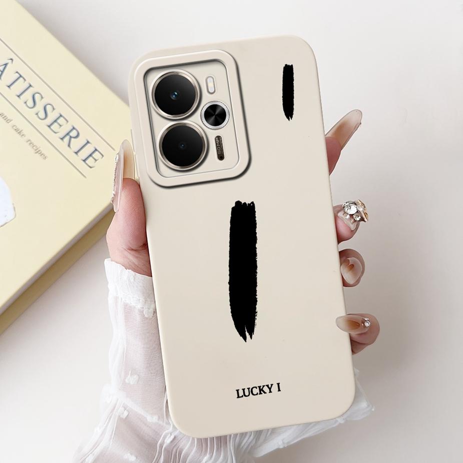 For Readme 14 5G Case RMX5075 Cute Lucky Letters Cover Soft TPU Phone Case For Realme 14X 14 Realme14 T 14T 5G Back Cover Fundas