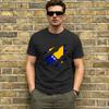 Flag of Bosnia and Herzegovina Unisexs T Shirt Vintage Tees Short Sleeve Crew Neck TShirt Cotton Gift Idea Clothing