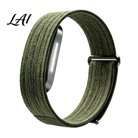 Replacement Wristband for Fitness Trackers Strap Hume Band 2.0 Braided Nylon Adjustable Watch Arm Band Breathable Anti-Sweat Sport Men Women Fabric