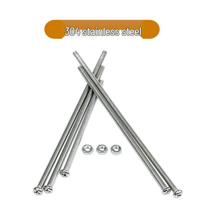 M2-M6 Roestvrij Staal Kruiskop Ronde Kop Schroefbout Moer Set