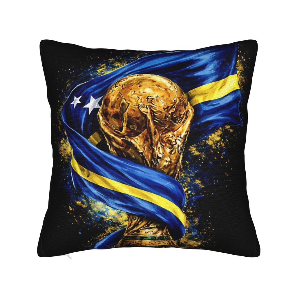 TEAM CURACAO Soccer Sport Square Pillowcases Polyester Sofa Cushion Cover Cute Decor Pillow Cover