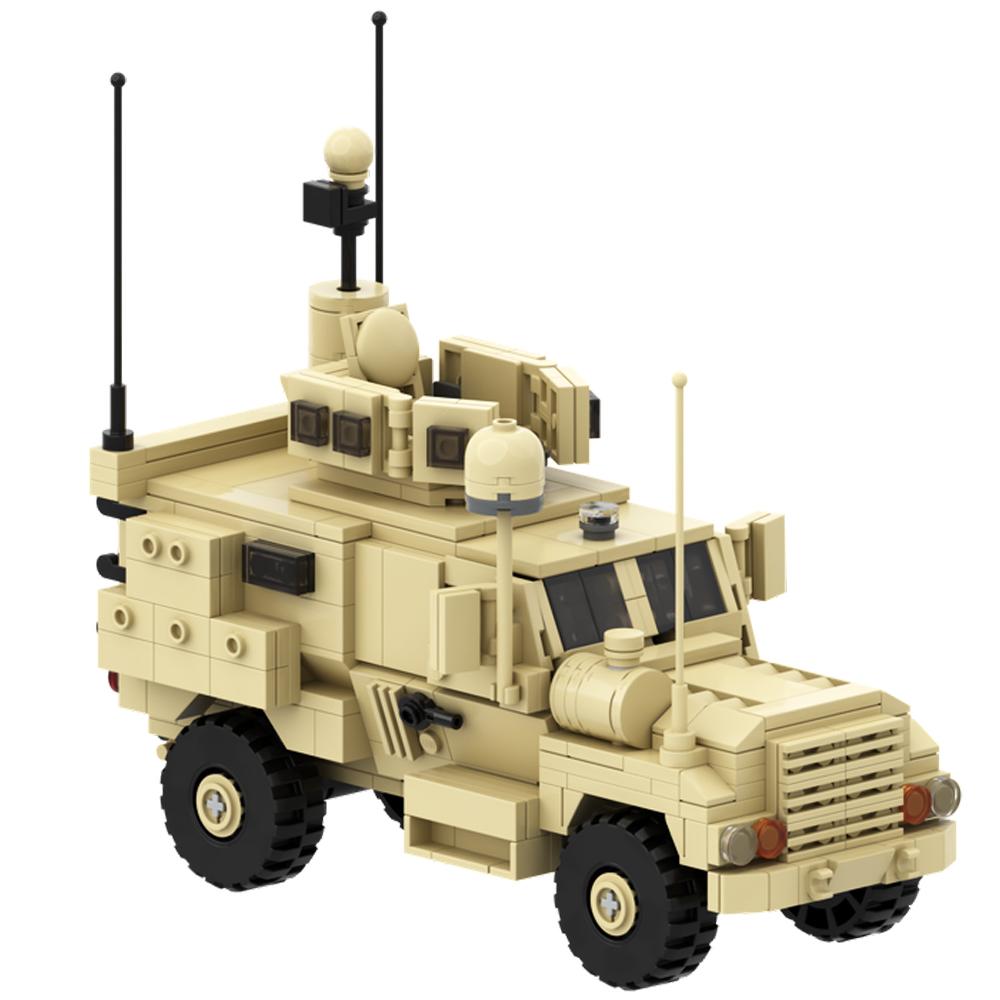 Non-Toxic Gobricks Moc Mrap Military Vehicle Car Serie Bricks Mine Resistant 4X4 Rg-33L Rg-31 M142 M1296 Crows Building Blocks Toy Car