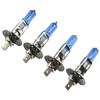 4pcs H1 Halogen Headlight White-Light Lamp High/Low Beam 12V DC 6000K Bulb 55W 2000LM Lumens Car Lights White Light
