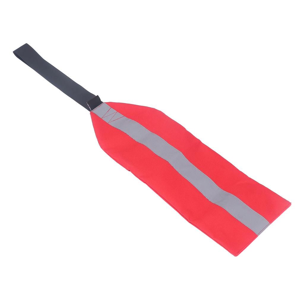 Kayak Safety Flag Multipurpose Oxford Cloth Towing Canoe Red Warning Flag With Reflective Strip for