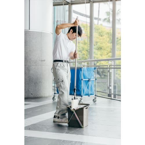 Yamazaki Sangyo Mop Wringing Bucket (Commercial Use) 2989.jp+ Tough Squeezer DX 181599