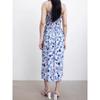 Foreign Trade Order H Home Summer New Fashion Exquisite Print Waist Hugging Slimming Elegant Vacation Cotton Stretch Dress