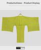 Women's Solid Color V-Neck Loose Pleated Mid-Length Dress for Spring 2025