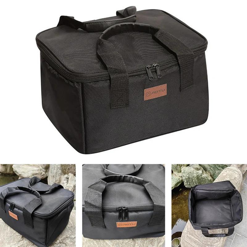 Outdoor Aufbewahrungstasche Tragbares Picknick-Set Topf Gaskartusche Antikollision Selbstfahrendes Camping Bestecktasche Multifunktionale Aufbewahrungstasche