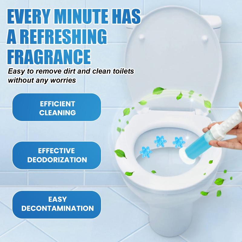 Floral Toilet Cleaning Gel 65ml Deep Clean Long Lasting Aroma Strong Odor Removal for Bathroom Refreshment