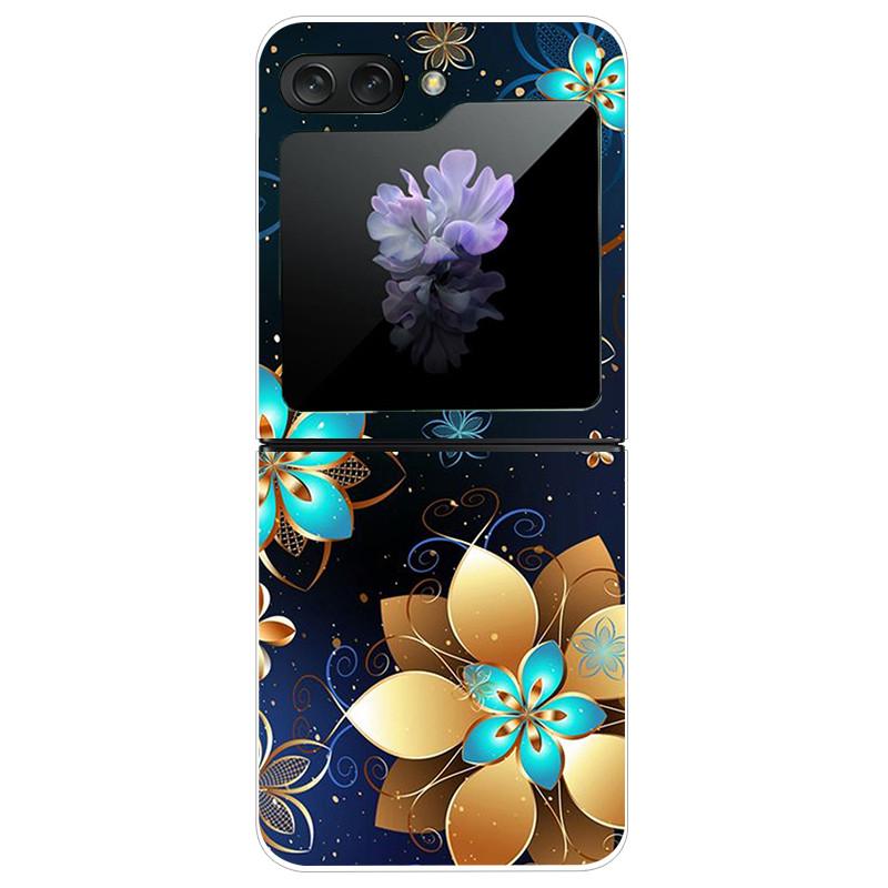 Für Samsung Galaxy Z Flip5 Hülle Harte PC-Handy-Rückabdeckung für Samsung Galaxy Z Flip 5 5G Hüllen 6,7'' ZFlip5 Niedliche Katze Funda Schale