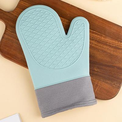Anti-Scalding Thickened Kitchen Baking Special High Temperature Resistant Oven Silicone Insulation Gloves