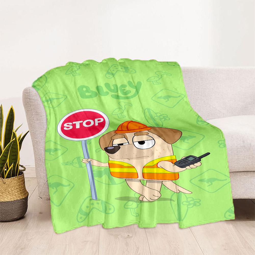 Bluey Friends Adventure Blanket Soft & Cozy Suitable for Chair Picnics Bedding All-Season Use Modern Ideal Gift for Friends Family Couples Picnic