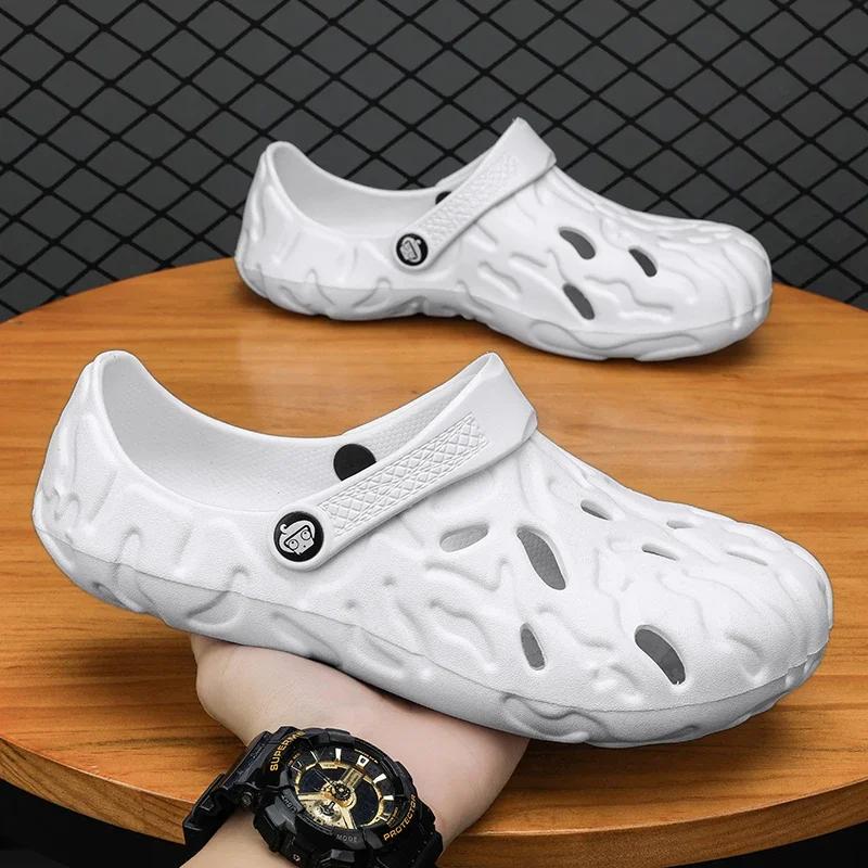 Fashion Summer Men's Sandals New Men Clogs Camo Beach Slippers Men Outdoor Casual Shoes Men Sandals Male Flip Flops Water Shoes Big Size