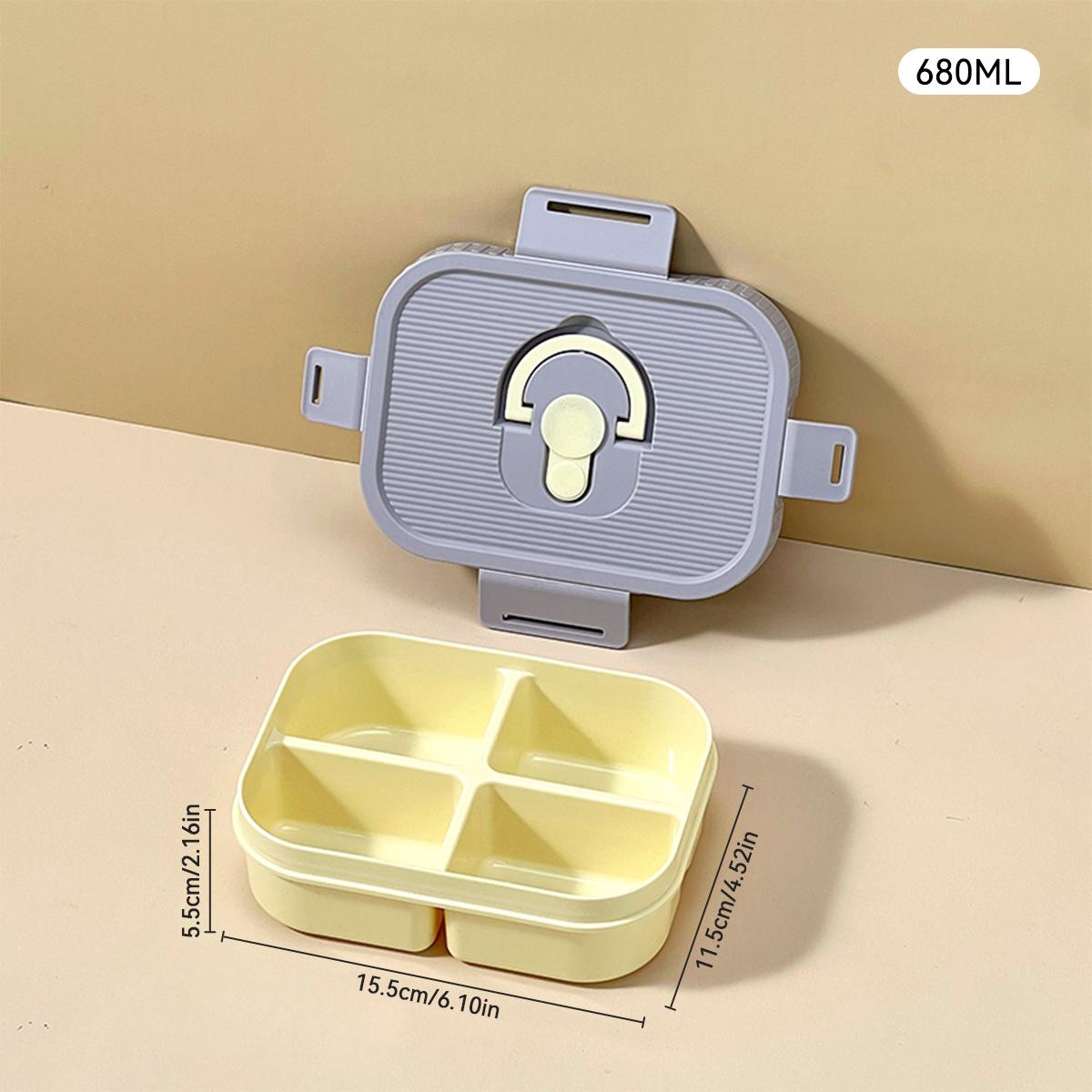 

WORTHBUY Пластиковый Ланч-бокс с Разделителями для Студентов, Детей, Портативный Контейнер для Фруктов, Бенто-бокс, Герметичный Контейнер для Холодной и Горячей Еды, Подходит для Микроволновой Печи