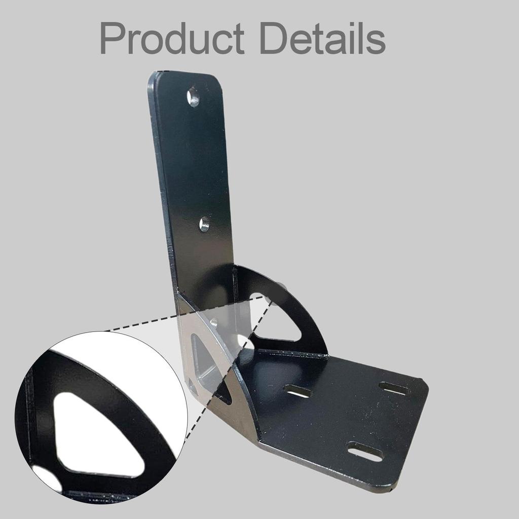 Staffa di Montaggio Tenda Robusta, Accessori in Acciaio Resistente Nero, Supporto Compatibile Porta Tenda per Portapacchi Camper