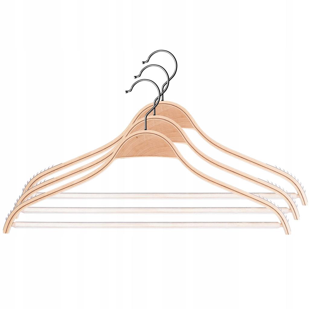 KADAX Wieszaki Drewniane Na Ubrania Laminowane