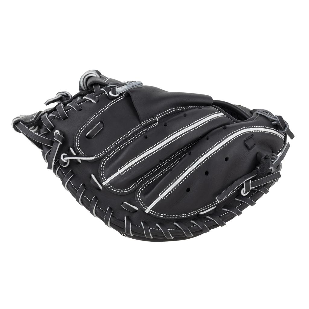 ZETT Youth Softball Zero One BJC712612 Catcher's Mitt, Stage, Right-Handed Throw, Black,
