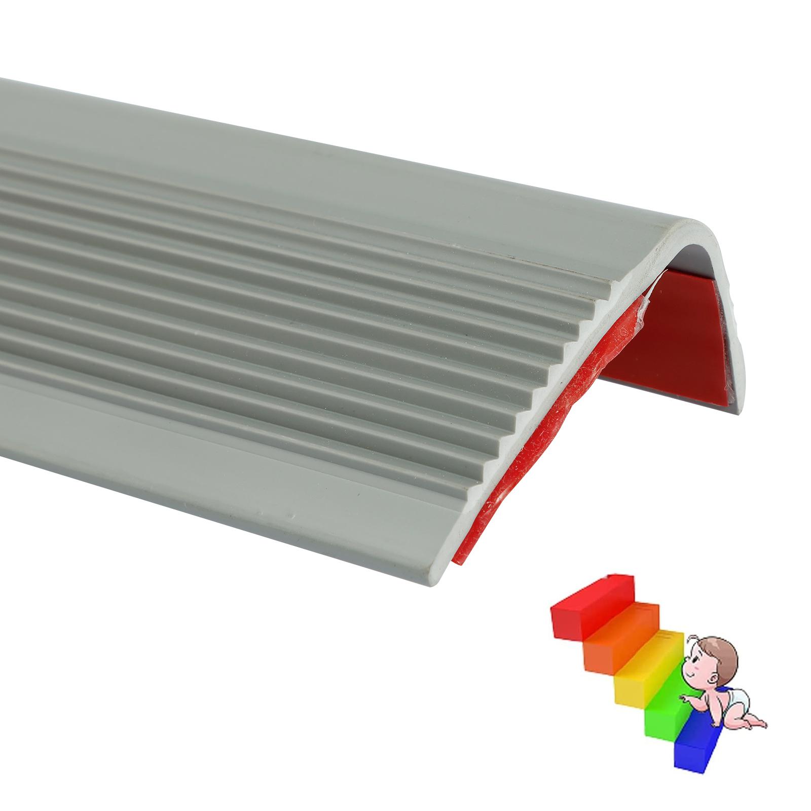 

Защитный уголок для лестницы L-образной формы, самоклеящийся, водонепроницаемый, нескользящий, для внутренних и наружных ступеней лестницы 2M серый