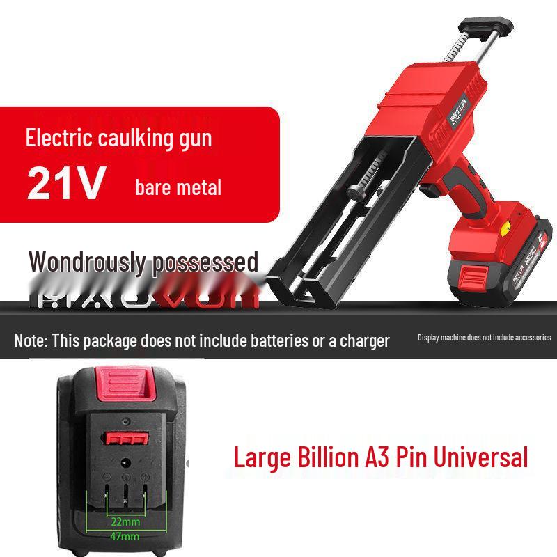 Elektryczny pistolet do fugowania z podwójną tubą i zestaw do czyszczenia płytek