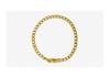 Exaggerated European-American Belt Buckle Necklace: NK Chain Clavicle Titanium Steel 18k Gold Choker for Women - P981