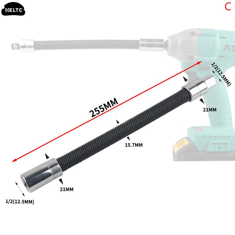 1pcs 1/4 3/8 1/2 Driver Flexible Socket Extension Bar Adapter Long Socket Extension Rod Torque Socket Ratchet Wrench Extende