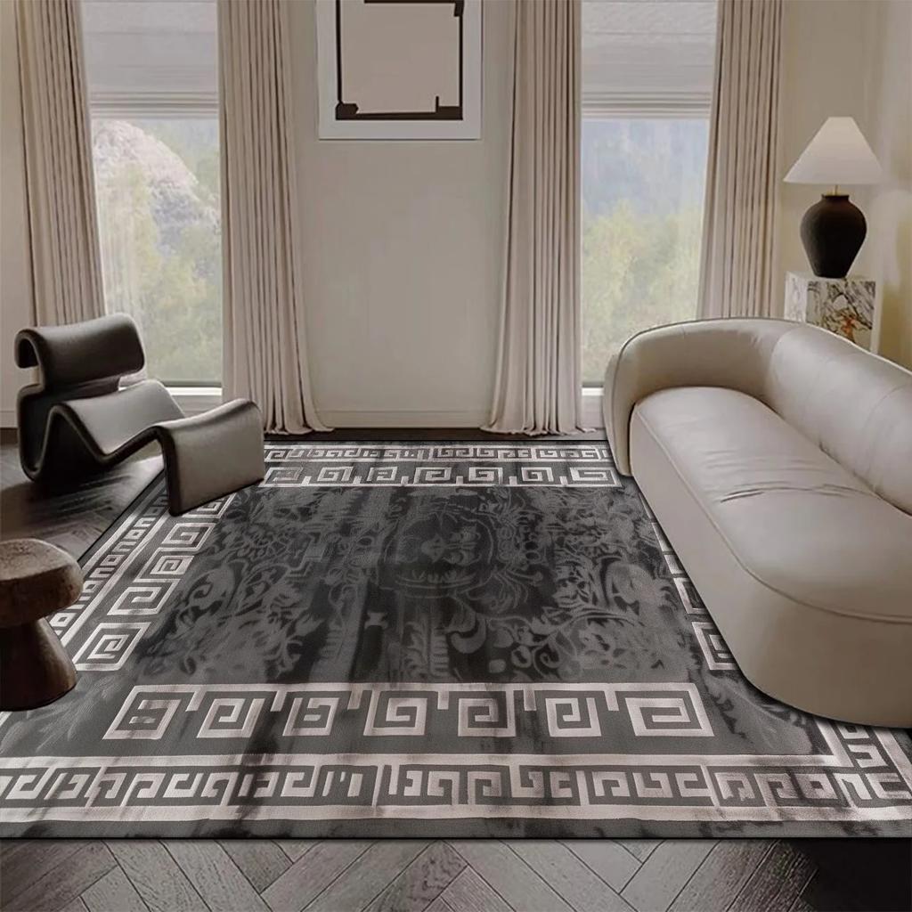 Light Luxury Large Area Living Room Carpet Sofa Coffee Table Rugs 200x300cm Easy Clean Anti-slip Lounge Bedroom Decor Floor Mats