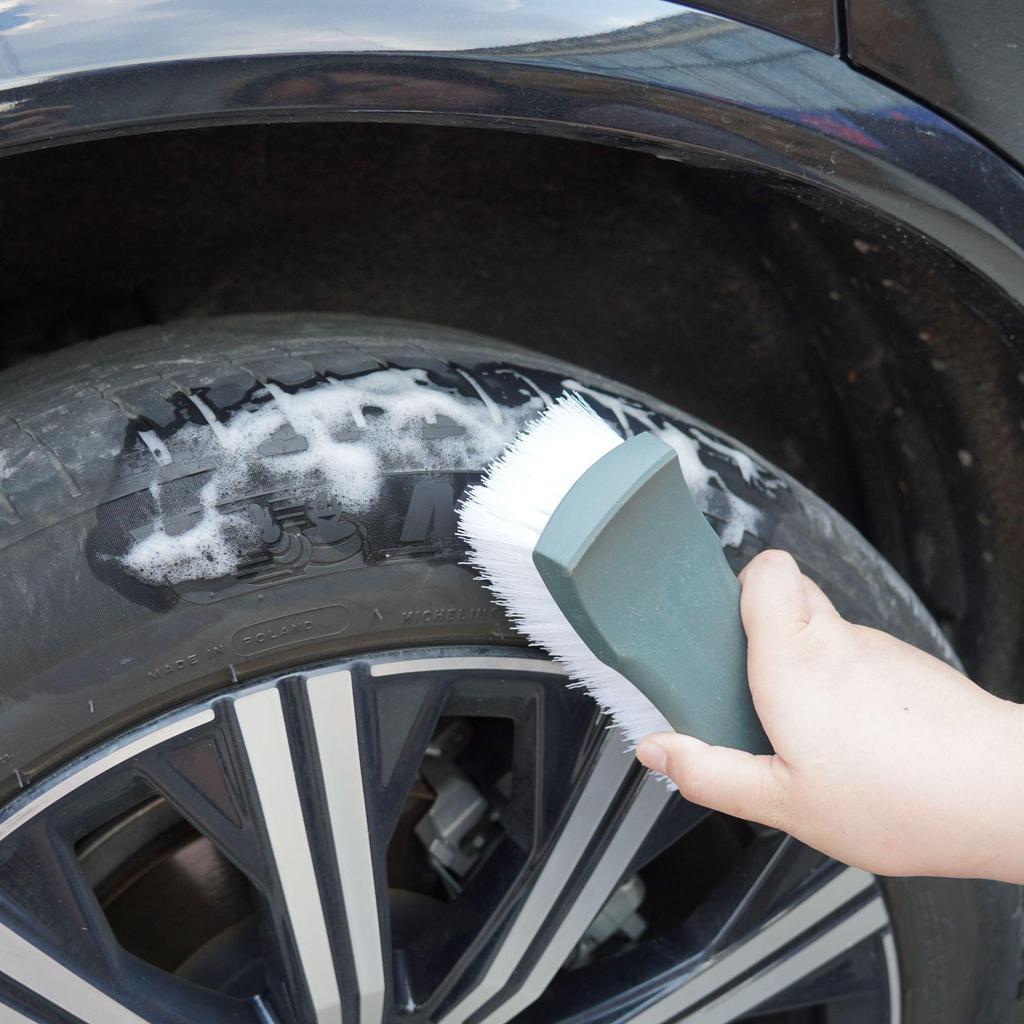Premium Car Wash Brush: Soft Bristle Detailing for Tires, Wheels, Seats, and Air Vents