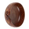 Natural Handmade Crafted Wooden Yarn Bowl for Knitting Crochet Home Decor (Medium Diameter)