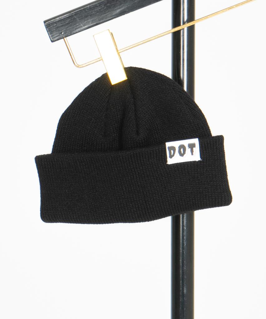 ODD DOT Logo Acrylic Beanie_Black