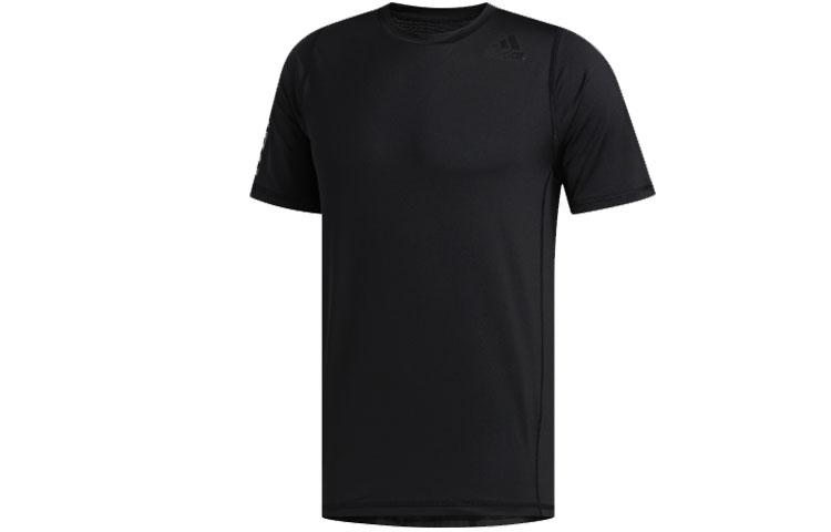 

Adidas T Shirts Men s Black Crew Neck Moderate Straight Fit FJ5150 L