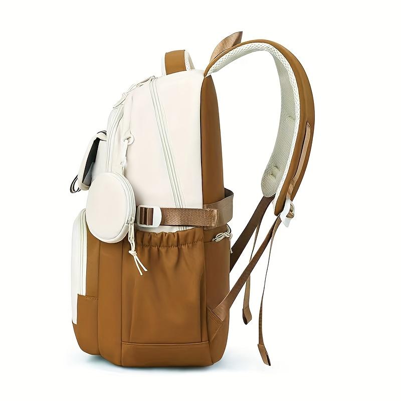 Capybara Casual Backpack Lightweight Polyester School Bag with Adjustable Straps Large Capacity Zip Closure & Front Pocket | Playful Cartoon Design