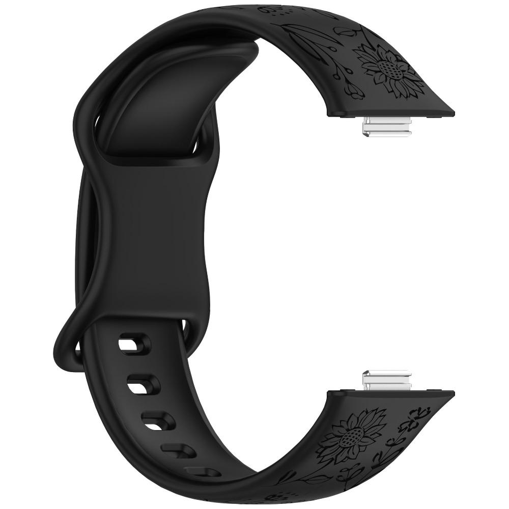 Silicone Engraved Women Strap For Huawei Fit5 5Pro Band Replacement Wristband for Huawei Fit4 4Pro 3 Bracelet Band Accessories