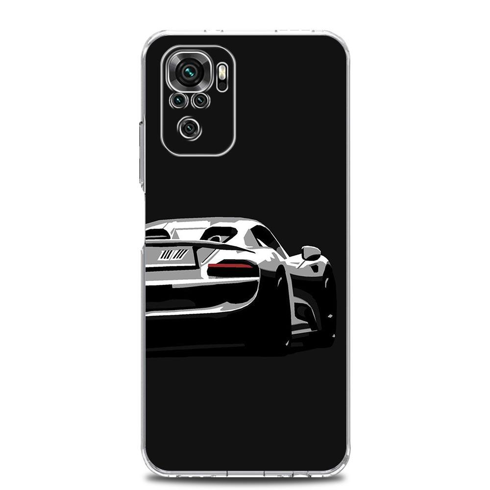 Phone Case For Xiaomi Redmi Note 13 12 5G 9S 9 8 10 11 Pro Plus 4G 9T 13C 12C 10C 9C 9A 7 Pro Clear Cover Super Car Sport