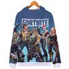 Fortnite Hoodie 3d Print Zipper Sweatshirts Battle Royal Cosplay Costume