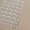 Gold Silver Love Star Moon Geometric Lines Necklace Stamping Retro Soft Self Adhesive Nail Art Sticker Manicure Decal