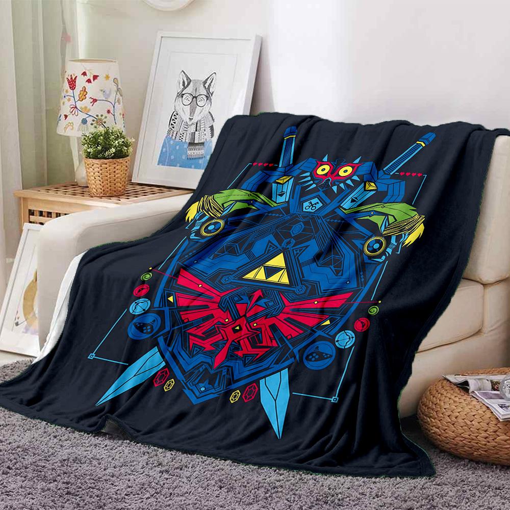 1pc Fantasy Landscape Adventure flannel Blanket for Super Soft Cute Comfort Blanket for Travel Bedding Couch Sofa Blanket Y82555