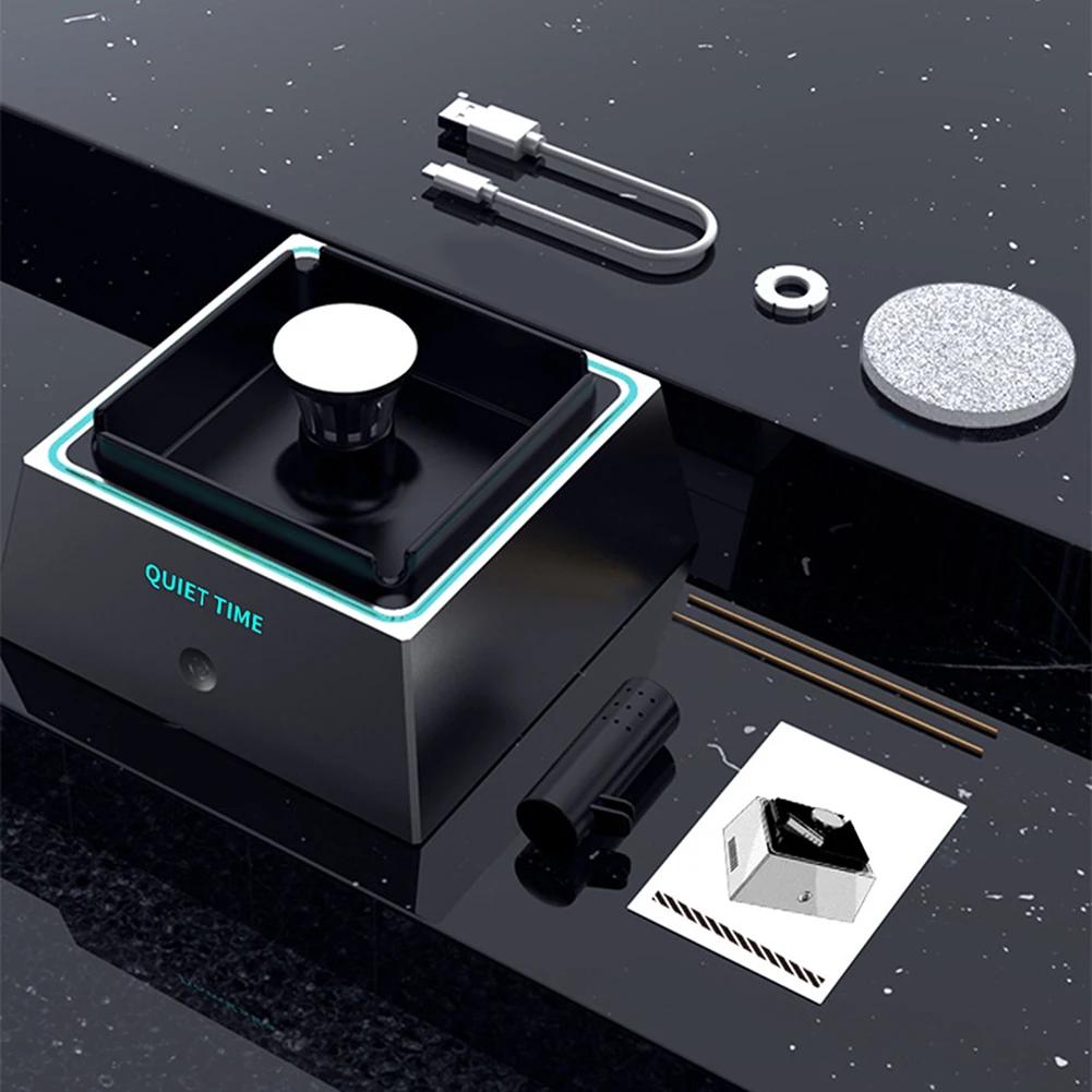 Smart Air Purifier Ashtray with Atmosphere Light for Filtering Second-Hand Smoke From Cigarettes Remove Odor Smoking Accessories