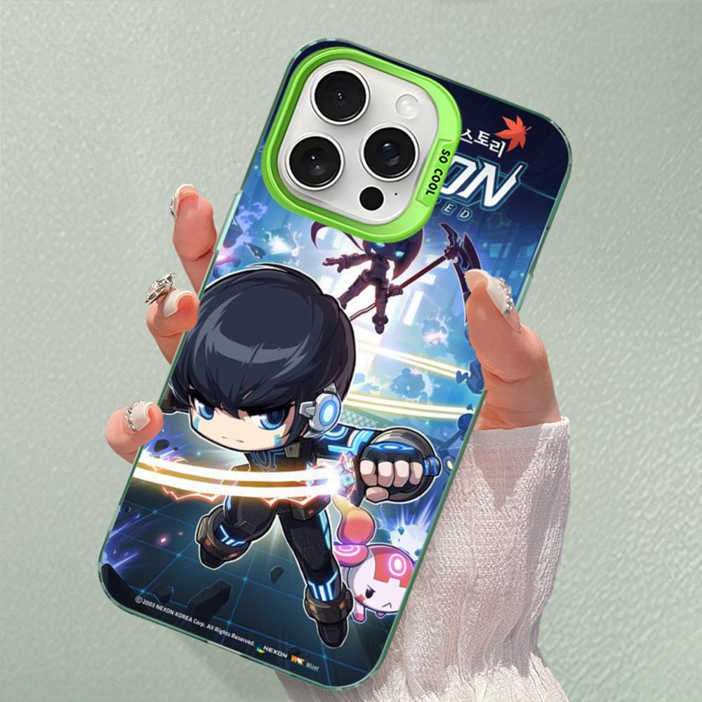 

Game MapleStory Phone Case For iPhone 16 15 14 13 12 11 Pro Max X XR XSMAX 8 7 Plus Matte Shockproof Back Cover iPhone 16 pro