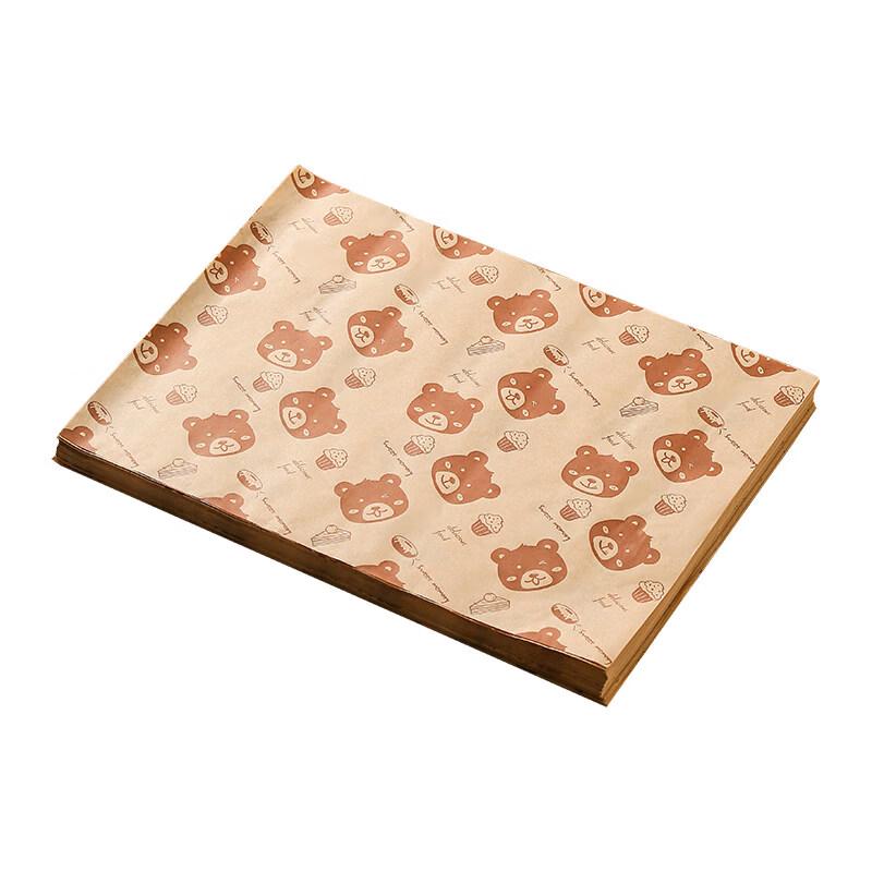 Food Grade Oil Absorbing Paper with Bear Design