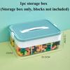 1pc Children's Block Organiser, Large Capacity Parts Organiser with Mountable Block Carrying Lid