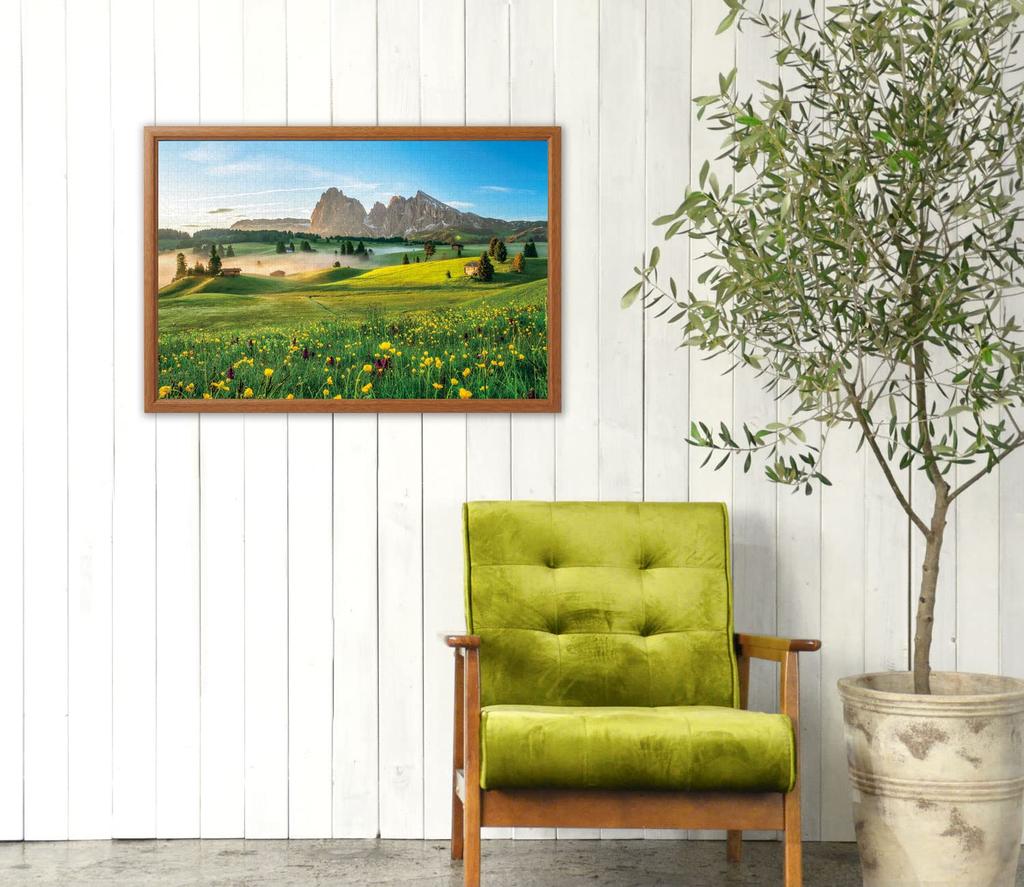 APPLEONE 1000-876 Morning On the Plateau, Dolomiti (Italy), 1000-Piece Jigsaw Puzzle (75 X 50 Cm), Made In Japan