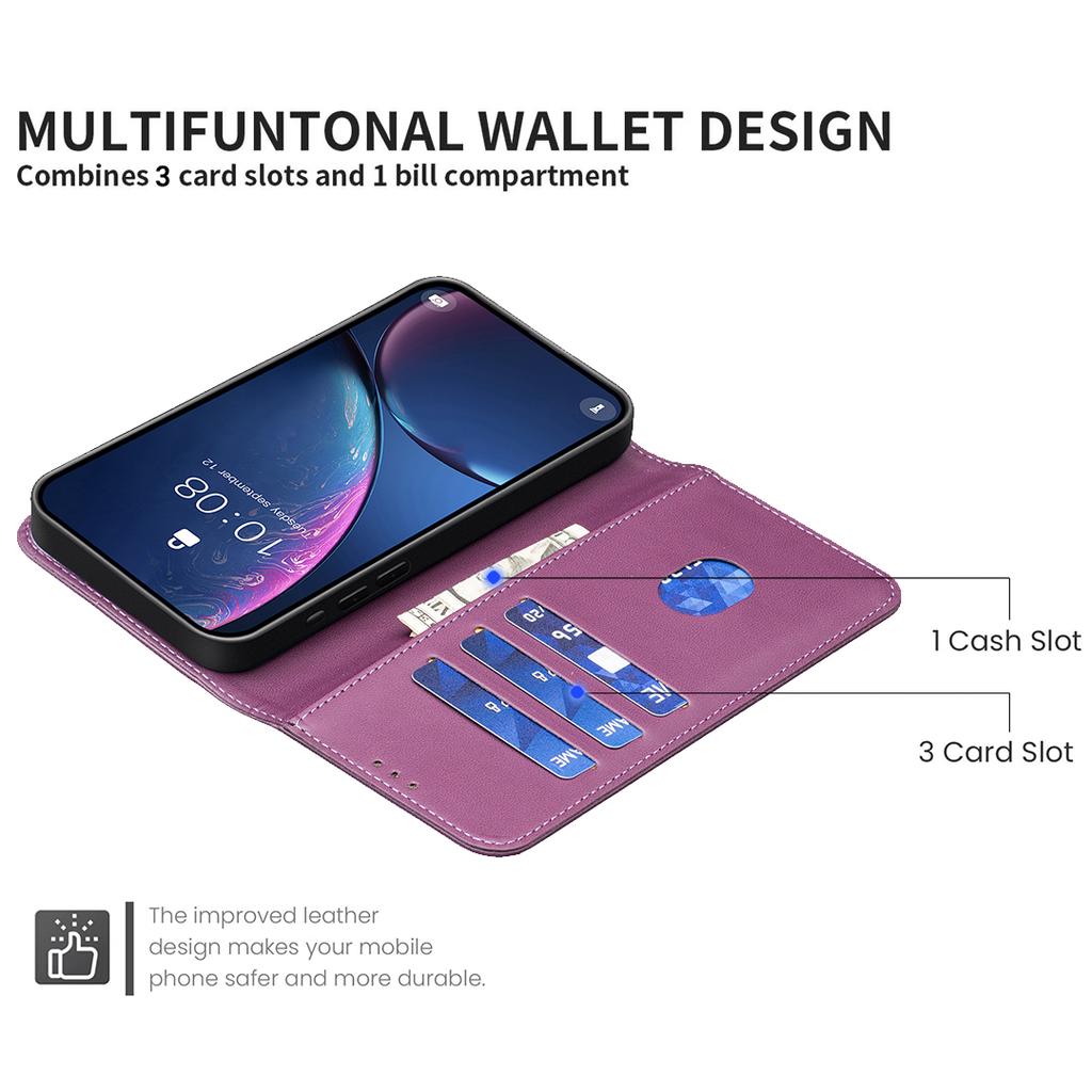 For iPhone 17 Air Phone Case BINFEN COLOR BF17 Wallet Folio Flip Leather Cover