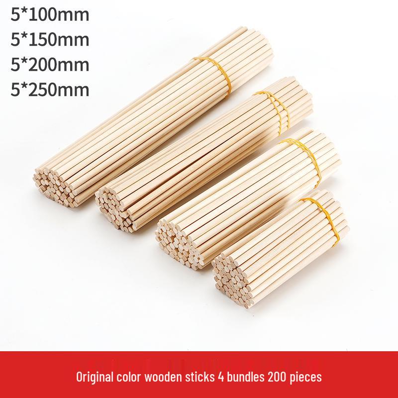 Bamboo and Wooden Craft Sticks: DIY Model Strips and Slices