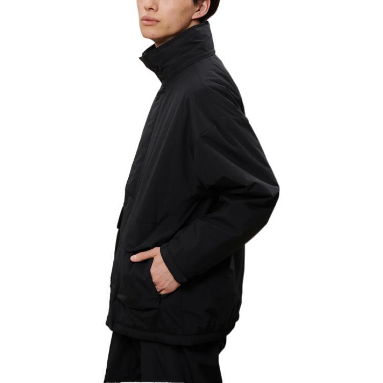 New Balance Jackets Men's Black Stand Collar Moderate Other AMJ25008-BK