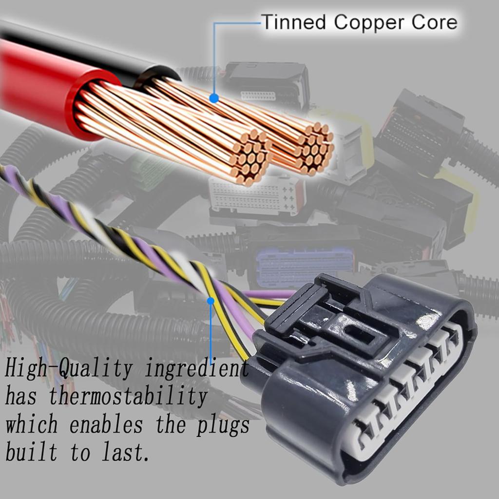 699-199 Accelerator Pedal Position Sensor Assembly Harness Connector Plug Replacement for Honda Acura TL TSX MDX 2004-2008,Accord 2003-2007,CR-V